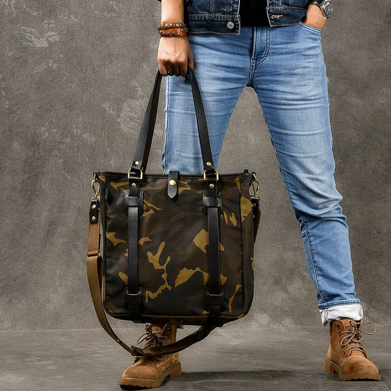 Canvas Men Tote Bag Camouflage Shoulder Bag Vintage Men Messenger Bag ESS399