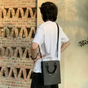Chain Handle Messenger Bag