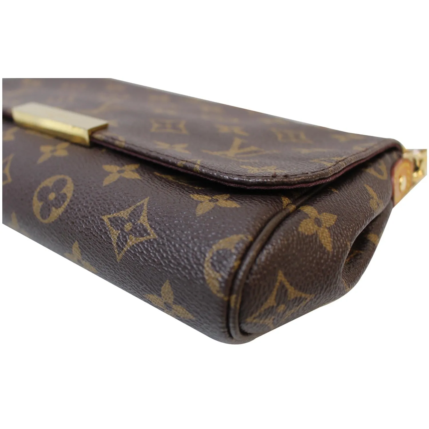 LOUIS VUITTON Favorite MM Monogram Canvas Crossbody Bag Brown